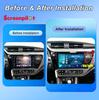 Android 16 For Toyota Corolla 11 Auris E180 LHD 2017 2018 Car Radio Stereo Head Unit Multimedia Video Player 2K QLED 9 Inch RDS