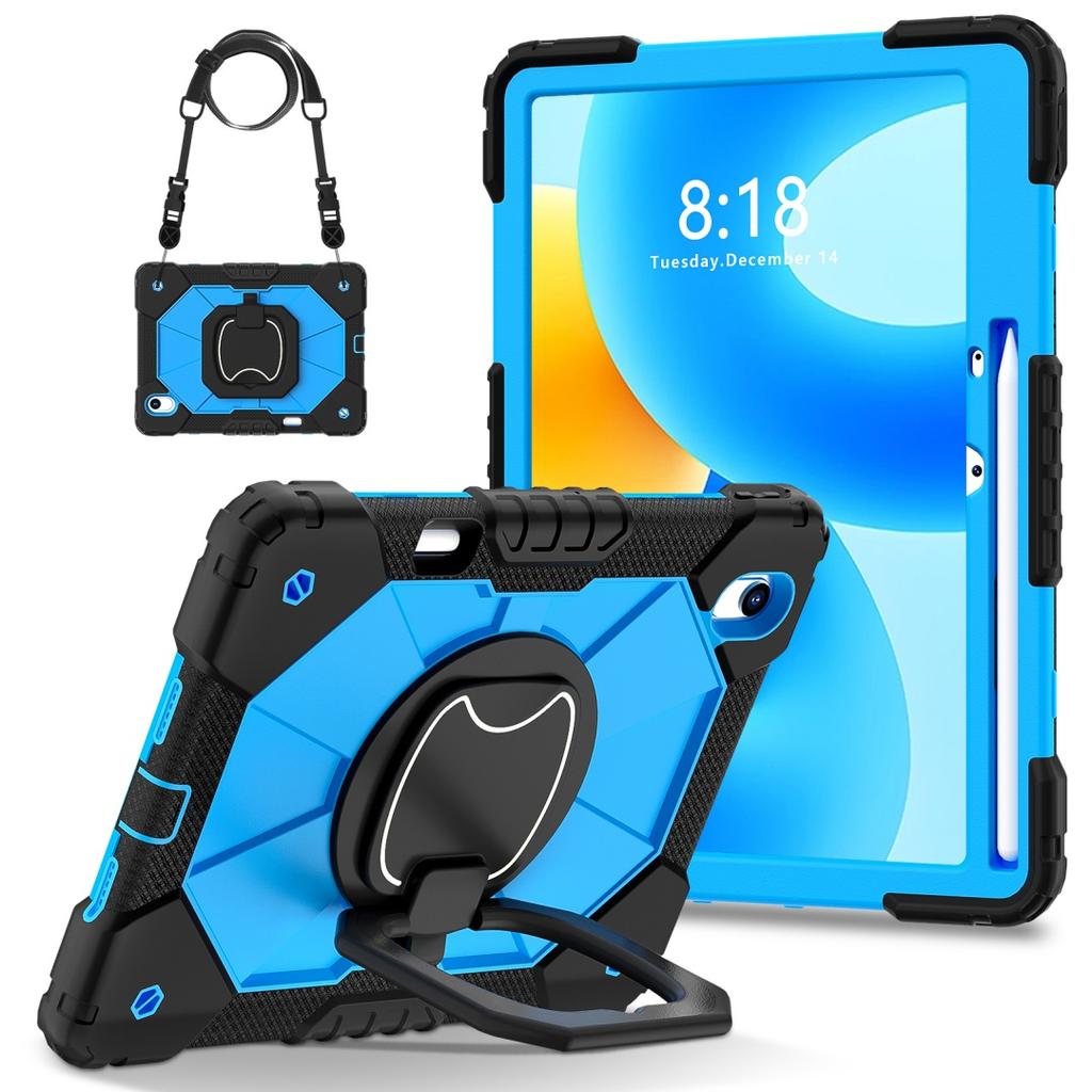 For Huawei MatePad 11.5 / Huawei MatePad 11.5-inch.360° Rotating Grip Heavy Duty Protection Stand TPU+PC 3in1 Anti-knock Shockproof Tablets PC Case
