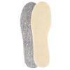 1 Pair Of Aluminum Foil Lamb Wool Insoles Winter Warm Soft Plus Velvet Insoles