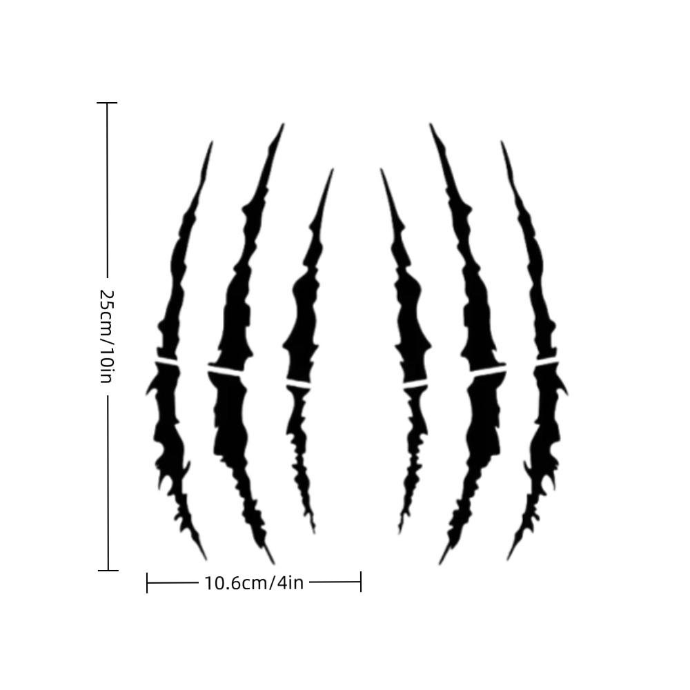 Наклейки на мотоцикл «Коготь демона», закрывающие царапины, наклейки на шлем для самостоятельной поклейки, виниловые наклейки на автомобиль сплошного цвета, украшение транспортного средства