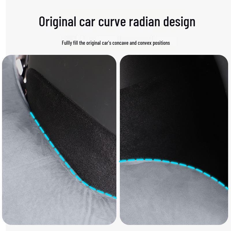 Inflatable-Free Car Mattress for Tesla Model Y/3: Rear Trunk Travel Bed for Camping