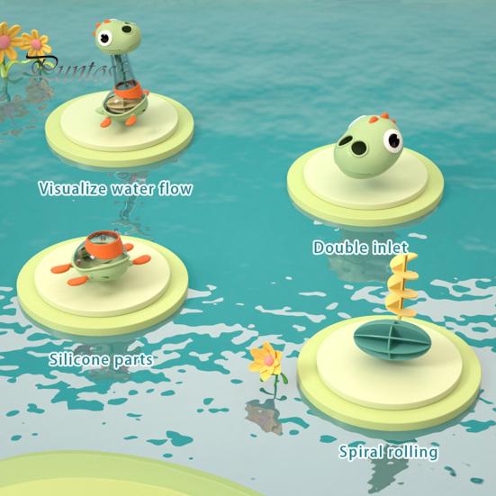 Игрушка для ванны «Динозавр» для младенцев, игрушка для ванны с разбрызгивателем, спиральный поток воды, равномерный выход, дизайн детского душа, пасхальная корзина, наполнители, подарок