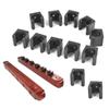 12Pcs Rod Clip Billiard Cue Holder Wall Hanging Stick Holder Billiard Cue Fishing Rod