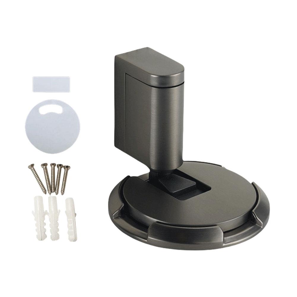 Magnetic Door Stop with Screws Aluminum Alloy Adjustable Punch-free Door Stopper Heavy Duty Magnet Door Holder Hardware
