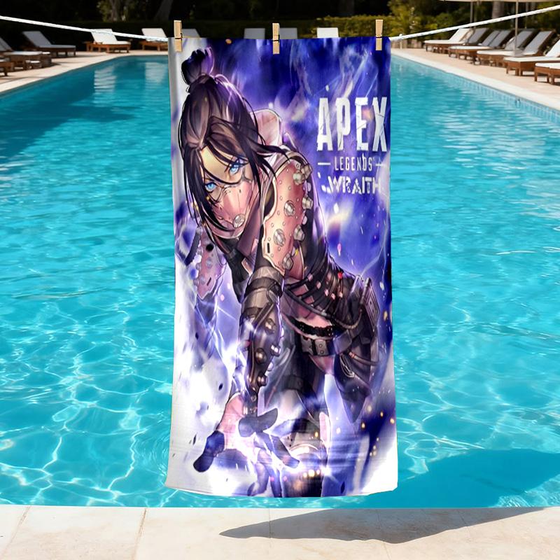 Apex Legends Print Beach Towel Design, Soft, Lightweight. for Home Bathroom, Spa, Pool, Yoga, Surfing, Camping, Gift for Family, Friend