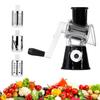 Yousheng Rotary Cheese Grater with Replaceable Stainless Blades 3-in-1 Cheese Slicer And Shredder Hand Crank Kitchen Gadget for Quick Chopping