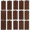 Chocolate Mold Non-sticky Easy Demoulding DIY Food-grade Silicone Cartoon Love Heart Numbers Candy Mould Baking