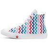 Chuck Taylor All Star High 'Zigzag' Trendy Comfort Multicolor High Top Canvas Shoes Women's Colored Vertical