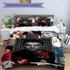 Ronaldo's Powerful Football Legend Bedding Set, Breathable Duvet Cover with Pillowcases, Soft Bed Linen for Bedroom Home Decoration, Perfect Festival 