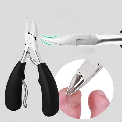 Кусачки для ногтей Olecranon, противоскользящая ручка, твердый инструмент, кусачки для толстых ногтей на ногах, инкрустация