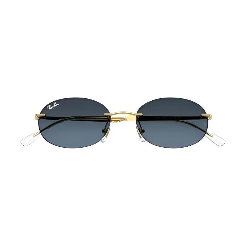 RAYBAN Metal Oval Sunglasses Unisex Couple Style 001 4C 0RB3767