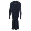 Made In Italy Long Sleeve Knit One Piece 40 Navy Women Used