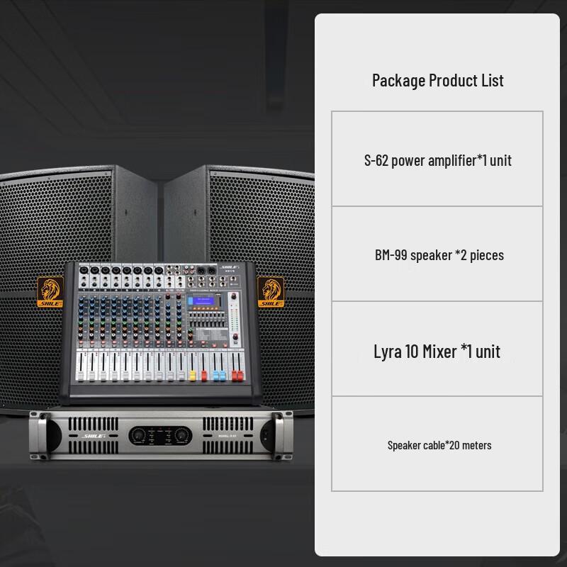 SHILE Professional 12-inch Audio System Set