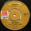 7-дюймовая пластинка HERB ALPERT  THE TIJUANA BRASS  Summertime  Hurt So Bad AMS853 AM Records 1971 UK Джаз Б/у