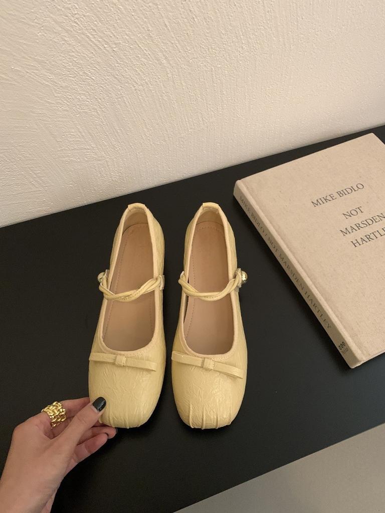 Туфли-лодочки серебристые с внутренней платформой, женские туфли с бантом для ношения с юбкой