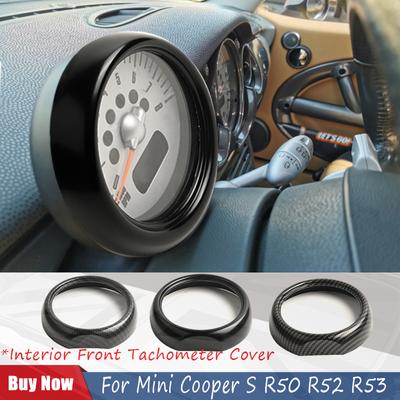 Для Mini Cooper S R50 R52 R53 Глянцевая черная внутренняя передняя крышка тахометра, наклейка, автомобильный Стайлинг, авто интерьер