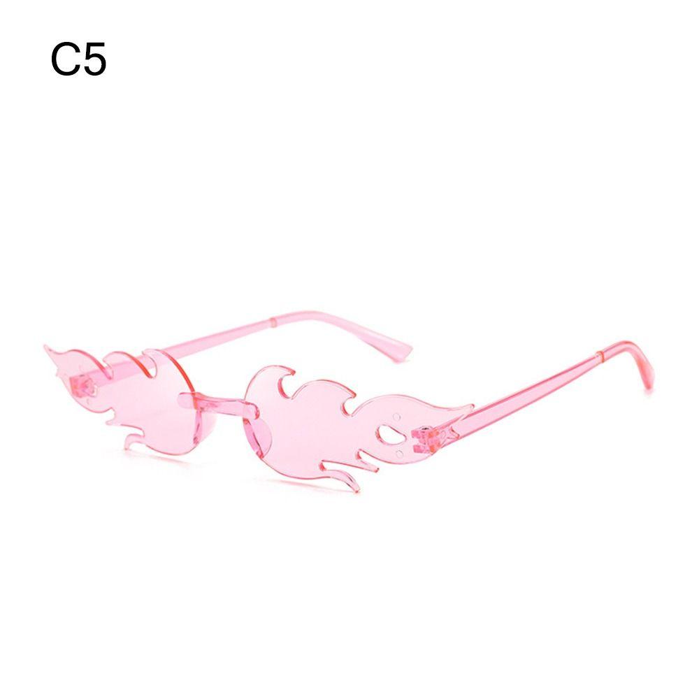 Novelty Eyewear Cosplay Party Flame Shaped Flame Sunglasses Sun Glasses Sunglasses for Women