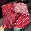 Cashew Nut Polka Dot Red Silk Small Square Scarf Silk Scarf 100% Mulberry Silk Hangzhou Silk 2025