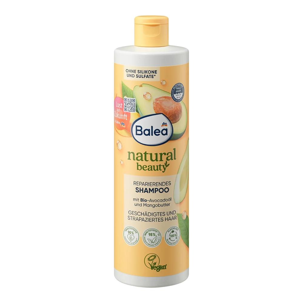Шампунь Balea Natural Beauty с маслом авокадо и манго 400 мл
