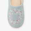 Afternoon Tea Вышитые тапочки-бабуши Living JL07 синего цвета,