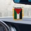 1Pcs Palestine Small Hanging Flag Double Sided Tassel With Sucking Disc Car Decoration Hanging Flag Mini Pennant