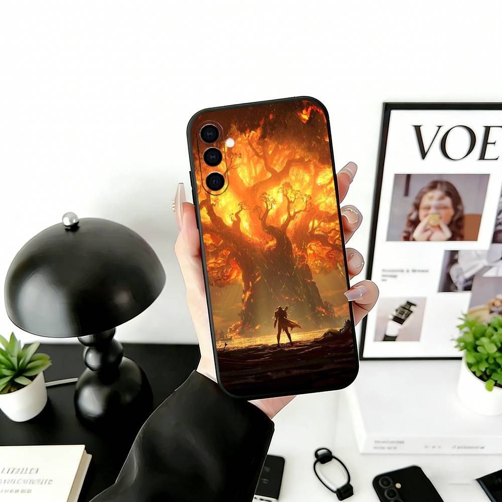 Чехол для телефона W-Warcraft G-Game Черный Силиконовый Мягкий Для Samsung Galaxy A73,A72,A71,A70,A53,A52,A51