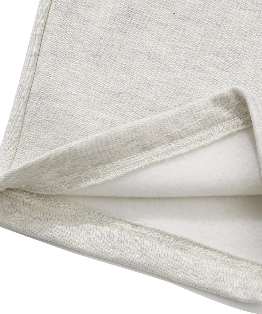 COVERNAT One-Pleat Semi-Wide Fit Fleece-Lined Sweatpants Oatmeal