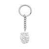 Stainless Steel Rune Pendant Keychain Bottle Fruit Shaped Keyring Key Holder Backpack Decoration Jewelry for Women Man