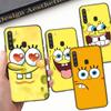 Чехол PB1 SpongeBob FaceBlack Sofe для Xiaomi Poco X6 X4 M5 M6 F5 F6 C65 C55 C50 C51 C40 Pro Redmi 14C A3X 13C 12C 11T 10A 9C Note 7 6 8A Plus