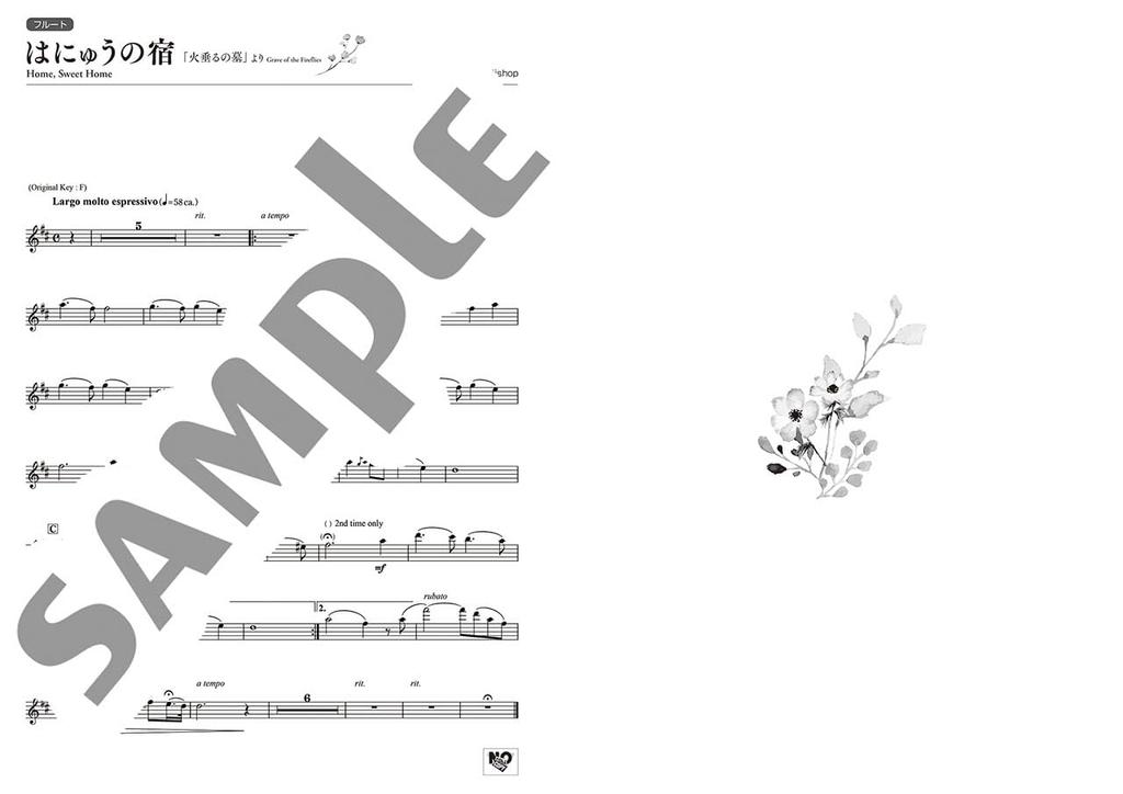 Флейта прекрасное фортепиано Hanyu no Yado ~С аккомпанементом~