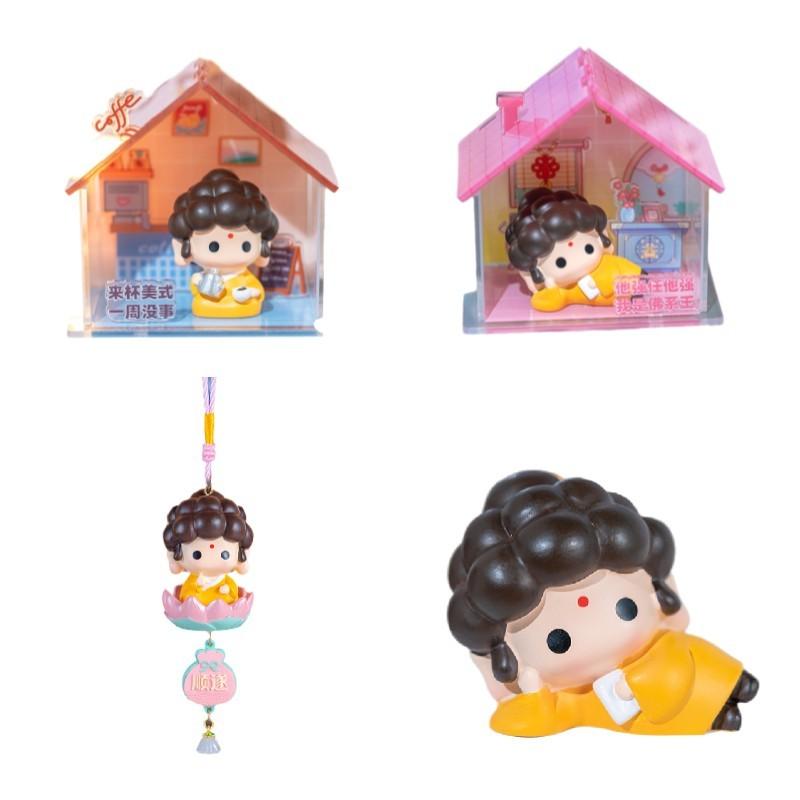 Будда Милая Статуэтка с Качающейся Головой Орнамент Мультяшный Настольный Декор Подвеска на Сумку Подарок