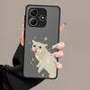 Чехол-накладка для телефона Funda Back для Xiaomi Redmi Note 14 14C A4 13 Pro Plus 13C 12 11 9S 10 Мультяшный милый кот
