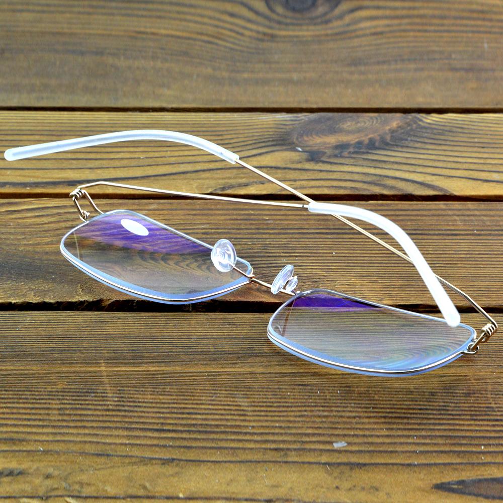 Clara Vida Brand Medical Silicon Nose Pad Sleeve Luxury Designer Progressive Reading Glasses Gold Golden For Men Women