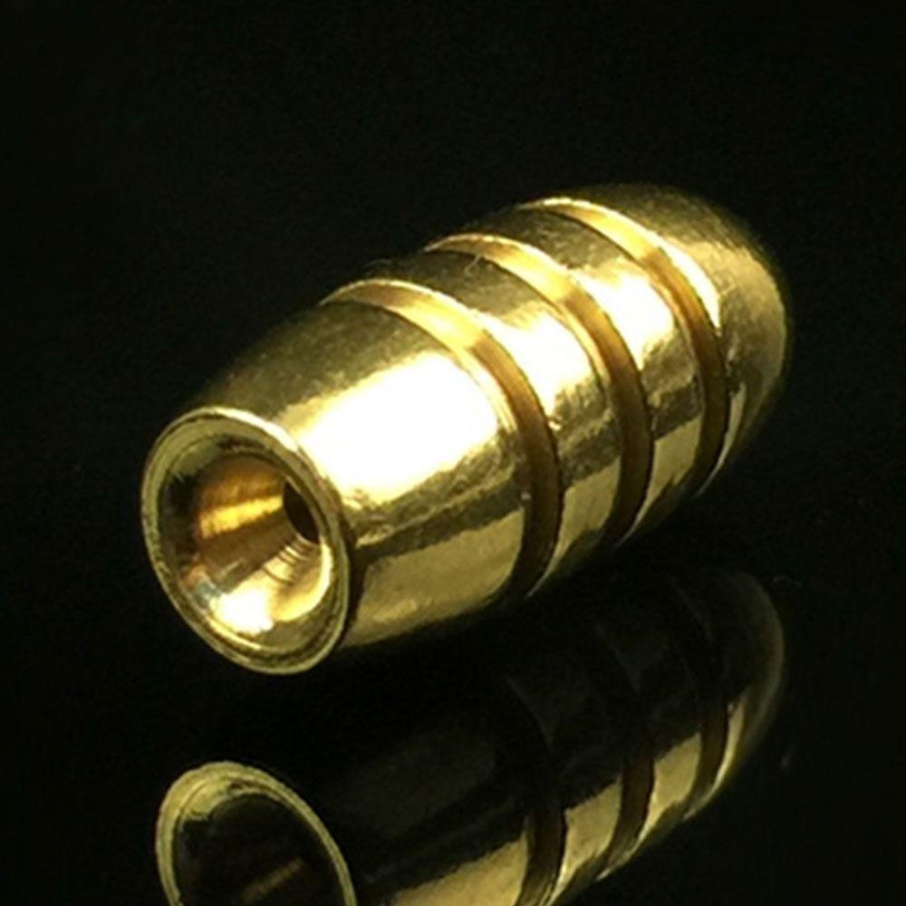 10 шт./лот Разрезные грузила Дополнительный вес Соединитель для крючка Медь Рыболовный свинец Падающий Латунный груз