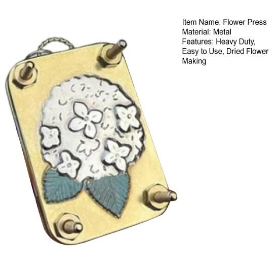 Mini Metal Flower Press Mold DIY Dried Flower Plants Herbarium Making Pressing Tool Flower Press Art Board Kids Adults Beginners Flower Crafts Lovers