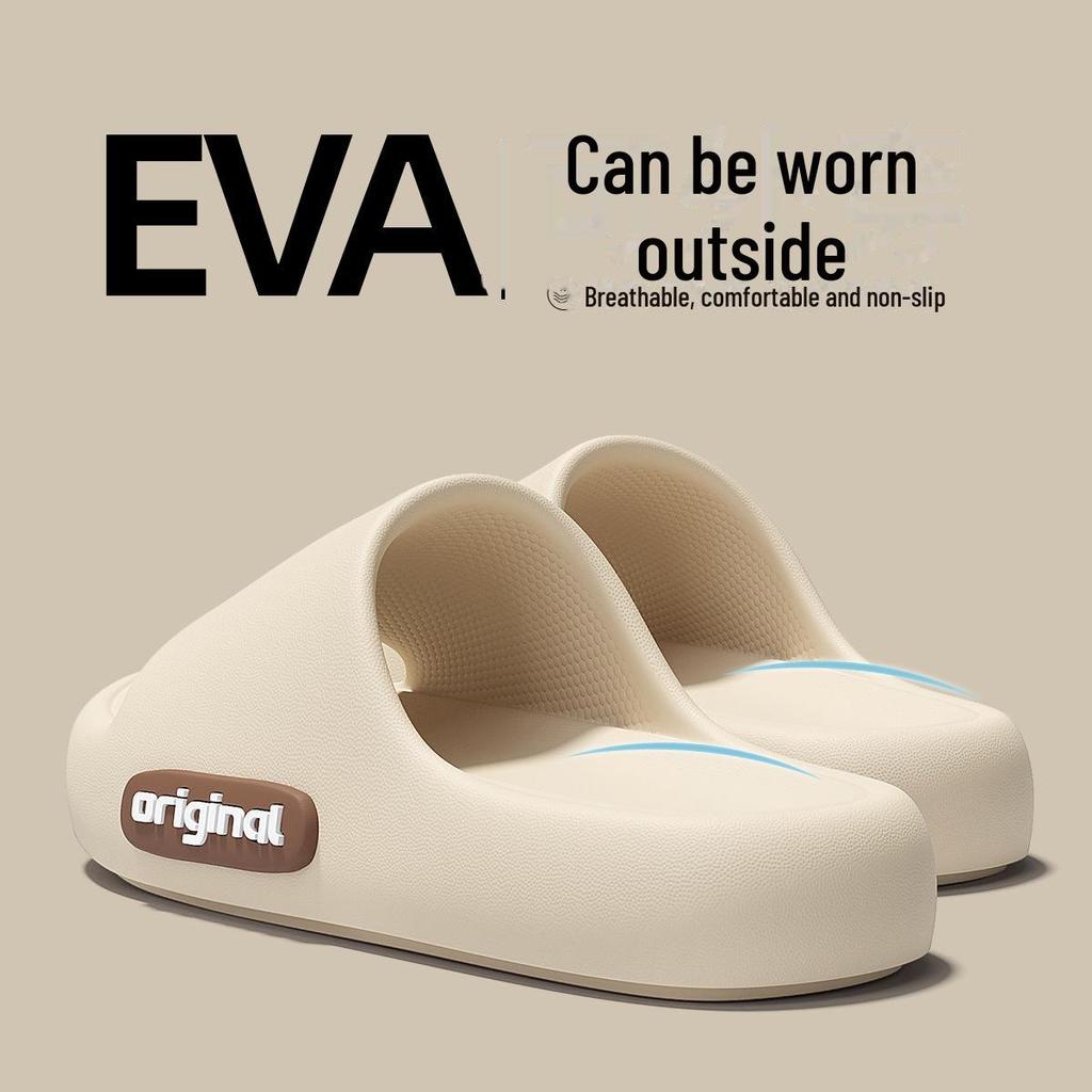 Summer Eva Non-Slip Indoor Slippers: Cozy Thick-Soled Sandals for Home, Bath, or Hotel