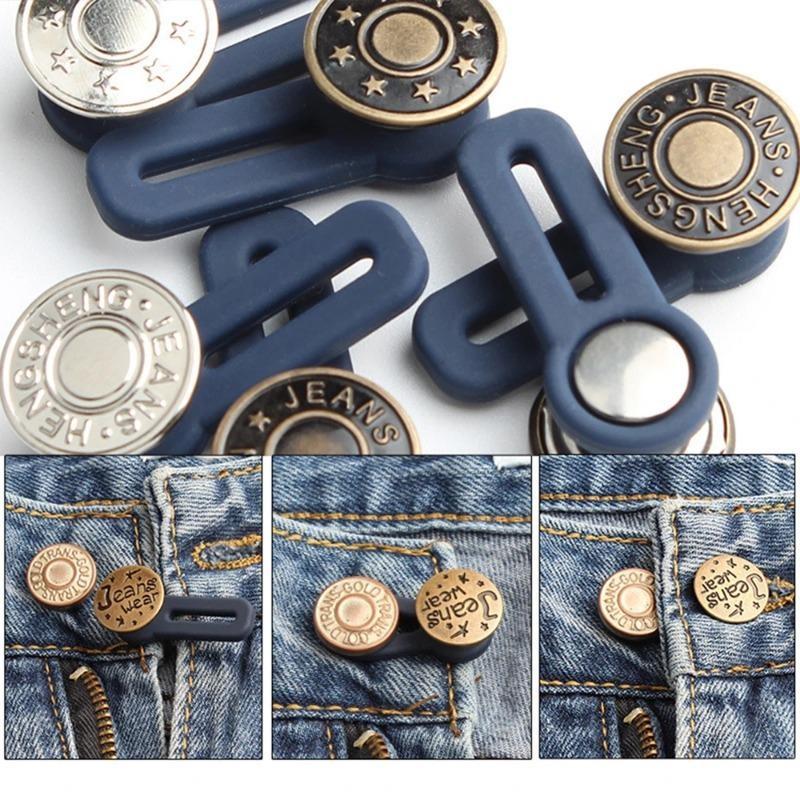 6pcs Waist Expanding Buttons, Staple-Free Removable Buttons, Universal Expanding Buttons for Jeans