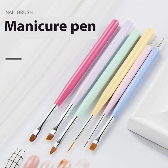 Набор кистей для дизайна ногтей Набор кистей для рисования на ногтях для гелевой и акриловой детализации