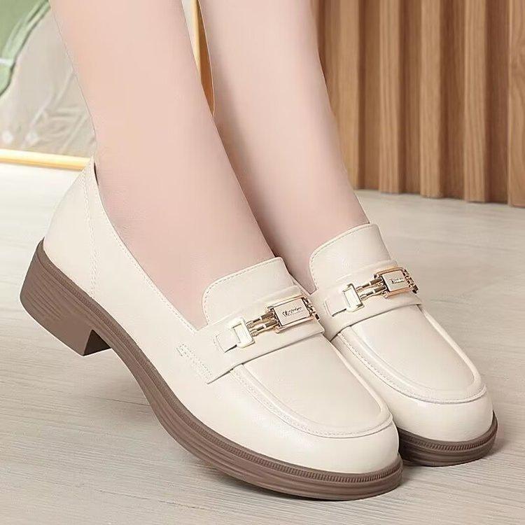 Autumn soft leather soft sole single shoes comfortable British leather shoes new