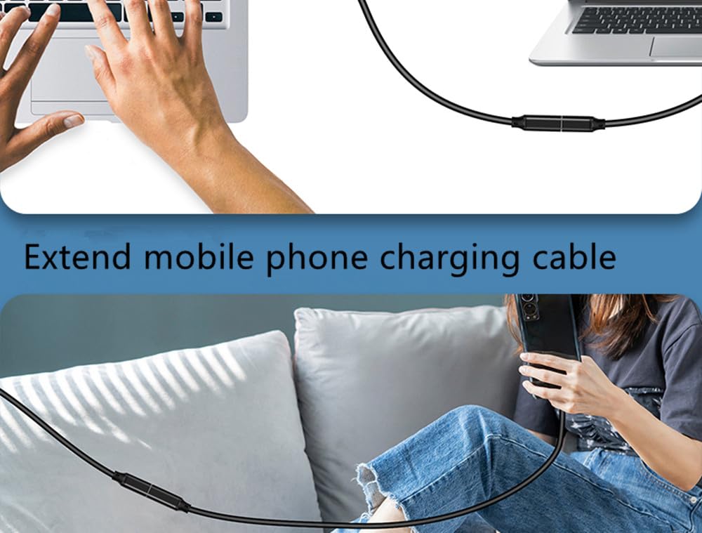 Удлинитель USB C USB Gen 2 Папа к маме Быстрая передача данных и видеоустройств Кабель H.May, Type-C 3.2 (10Гбит) Удлинитель, 4K@60Гц Зарядка, Передача, Зарядка,