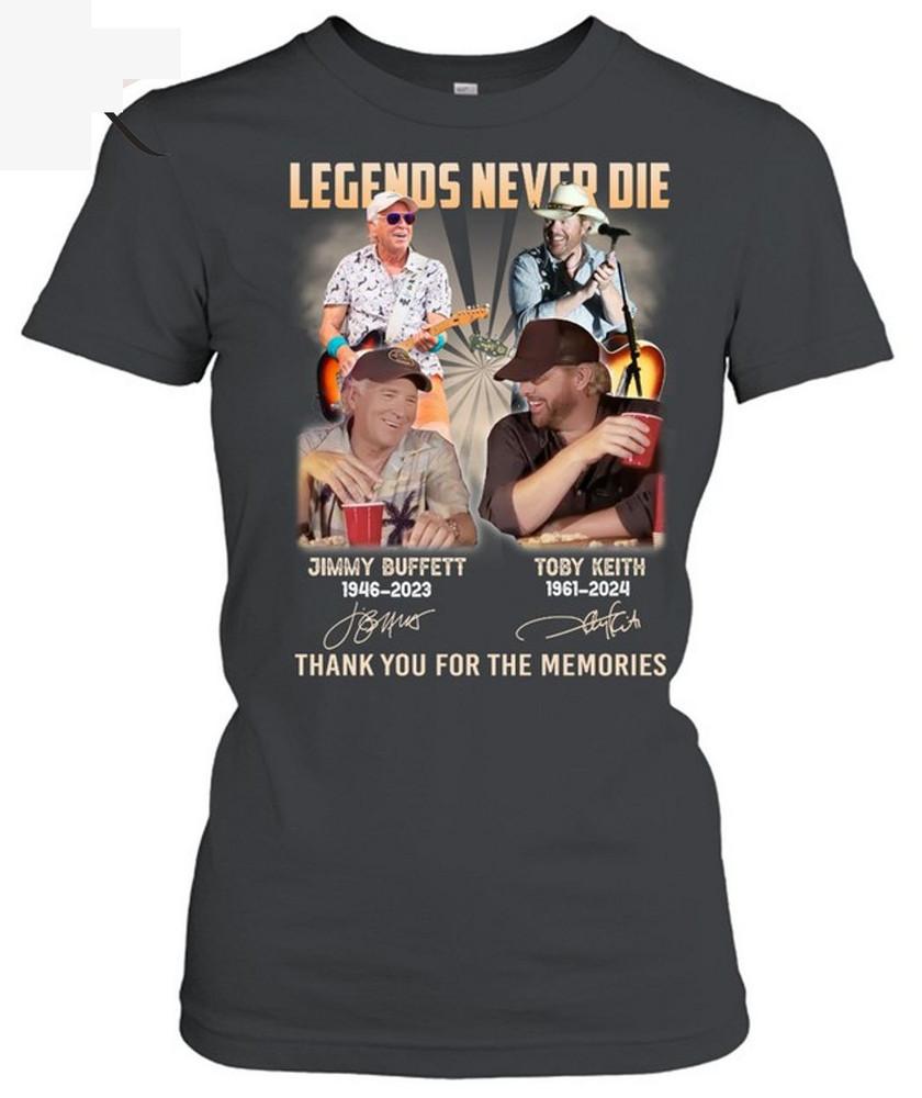 Legends Never Die Jimmy Buffett And Toby Keith Thank You T-shirt LI1814 Unisex T-Shirt