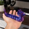 Украшение Фестиваля лодок-драконов, 3D-печатная шарнирная фигурка, Статуэтка с градиентной металлической отделкой, гибким и сгибающимся телом, Настольная скульптура, Традиционная