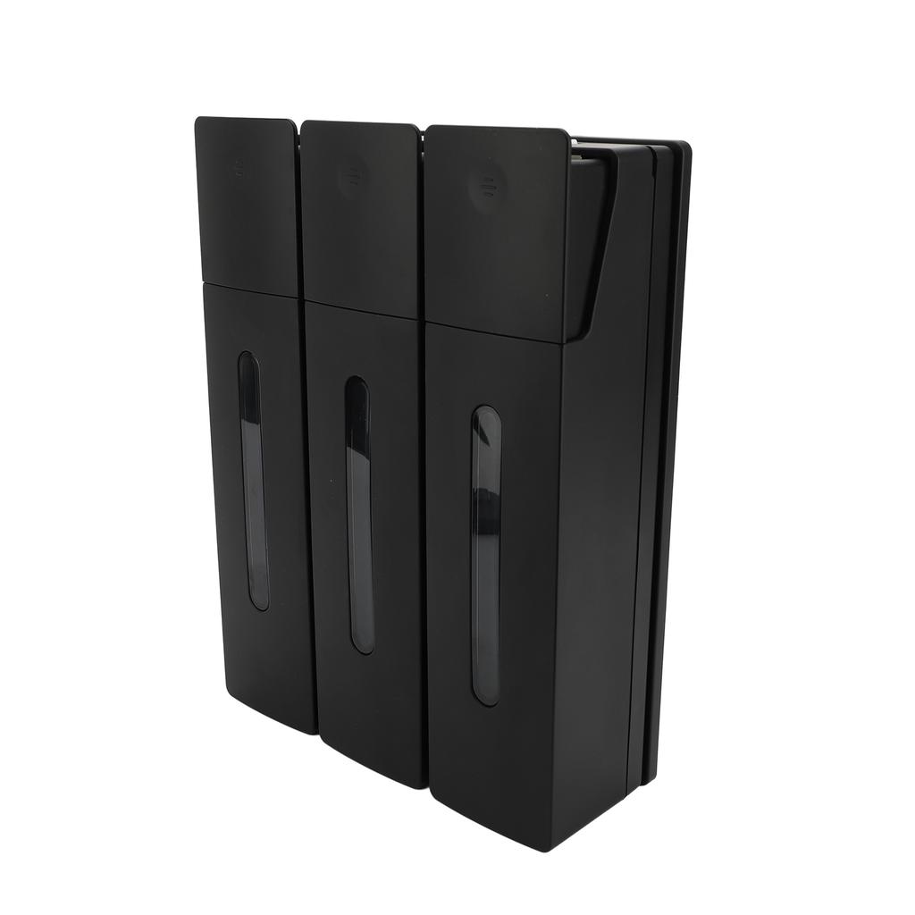 Press Liquid Soap Dispenser 400ML 3 Chamber Wall Mounted Bathroom Shower Hair Wash Liquid Bottle