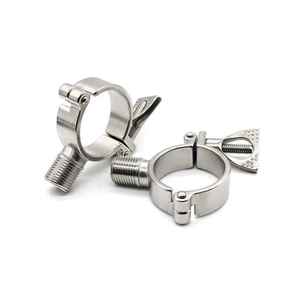 1/2" BSP Наружная Резьба X Fit 1/2" 3/4" 1" -12" Дюймов 12.7-305мм Диаметр Трубы Нержавеющая Сталь 304 Зажим-Кронштейн-Подвеска для Трубы Санитарный