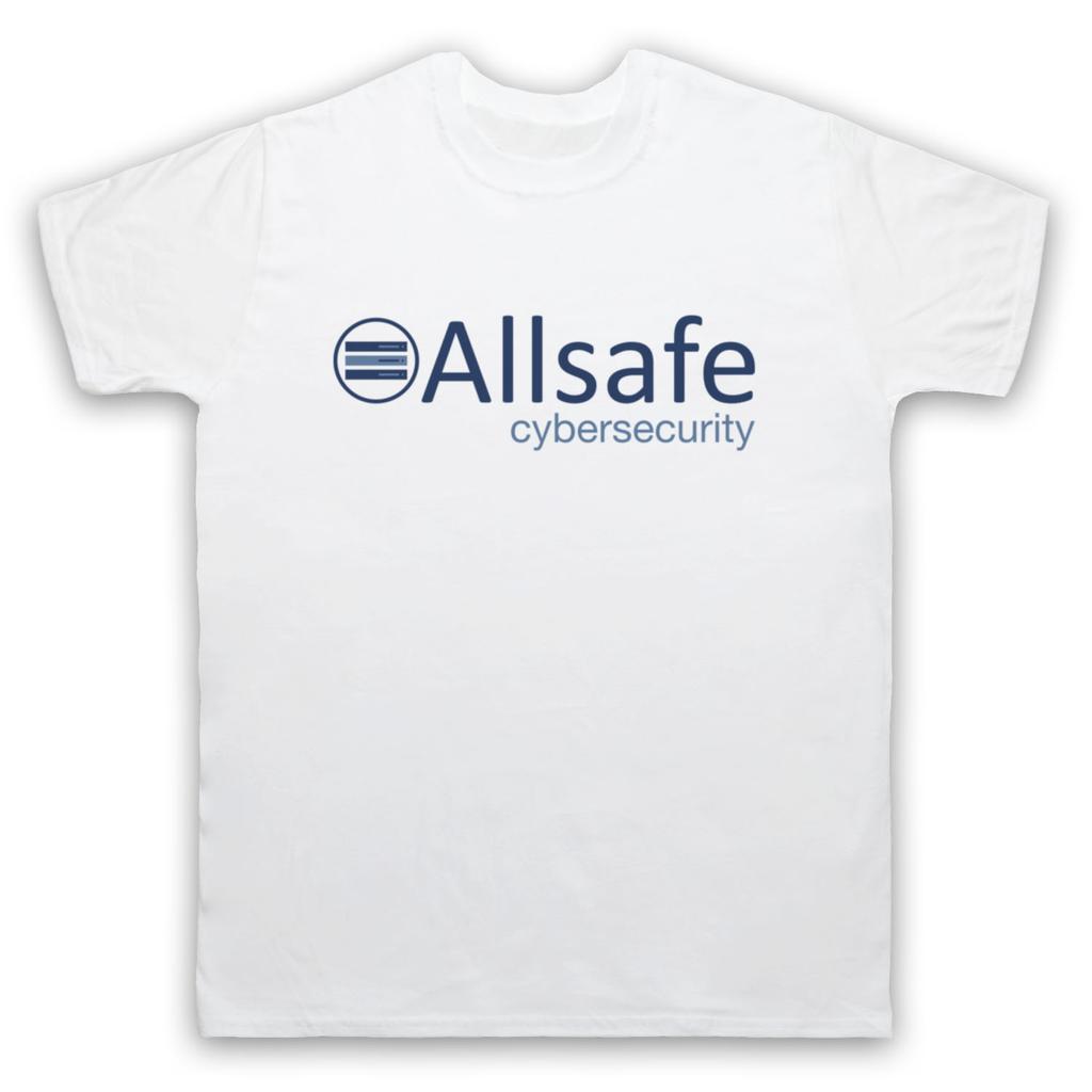 ALLSAFE CYBERSECURITY UNOFFICIAL MR. ROBOT CYBER CRIME MENS & WOMENS T-SHIRT Graphic Short Sleeve Shirt Unisex Men Women Summer