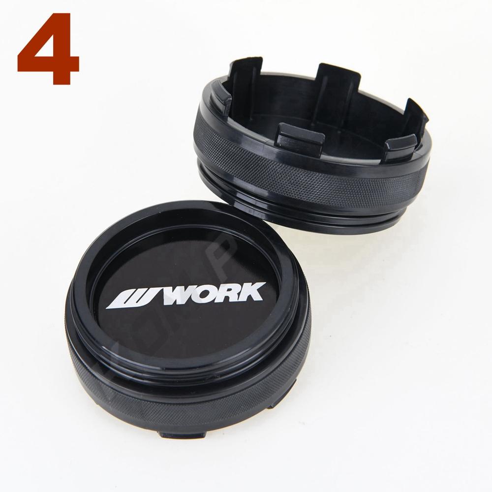 DBS3 4PCS 61MM OD / 57.5MM ID Sport Rim Cap WORK EMOTION MEISTER VS Sticker Centre Cap Rim Wheel Cover Cap Hubcaps