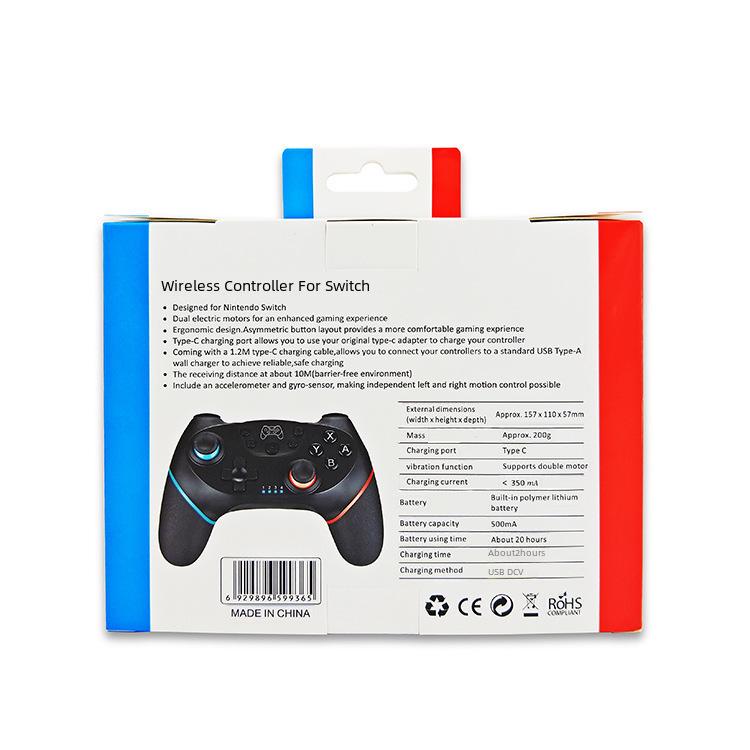 Беспроводной игровой контроллер Nintendo Switch Pro Bluetooth с функцией вибрации и пробуждения для NS/Lite