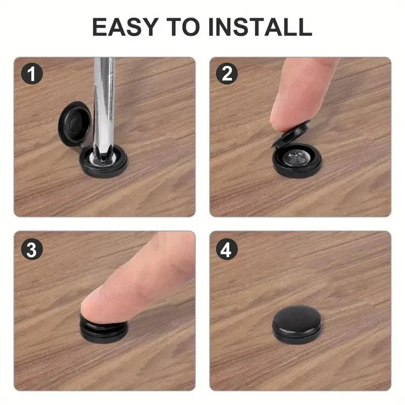 5/100 шт. Пластиковые навесные колпачки для винтов, гайки, защитные колпачки, кнопки, винты, деревянная мебель, декоративные гайки, болты, фурнитура