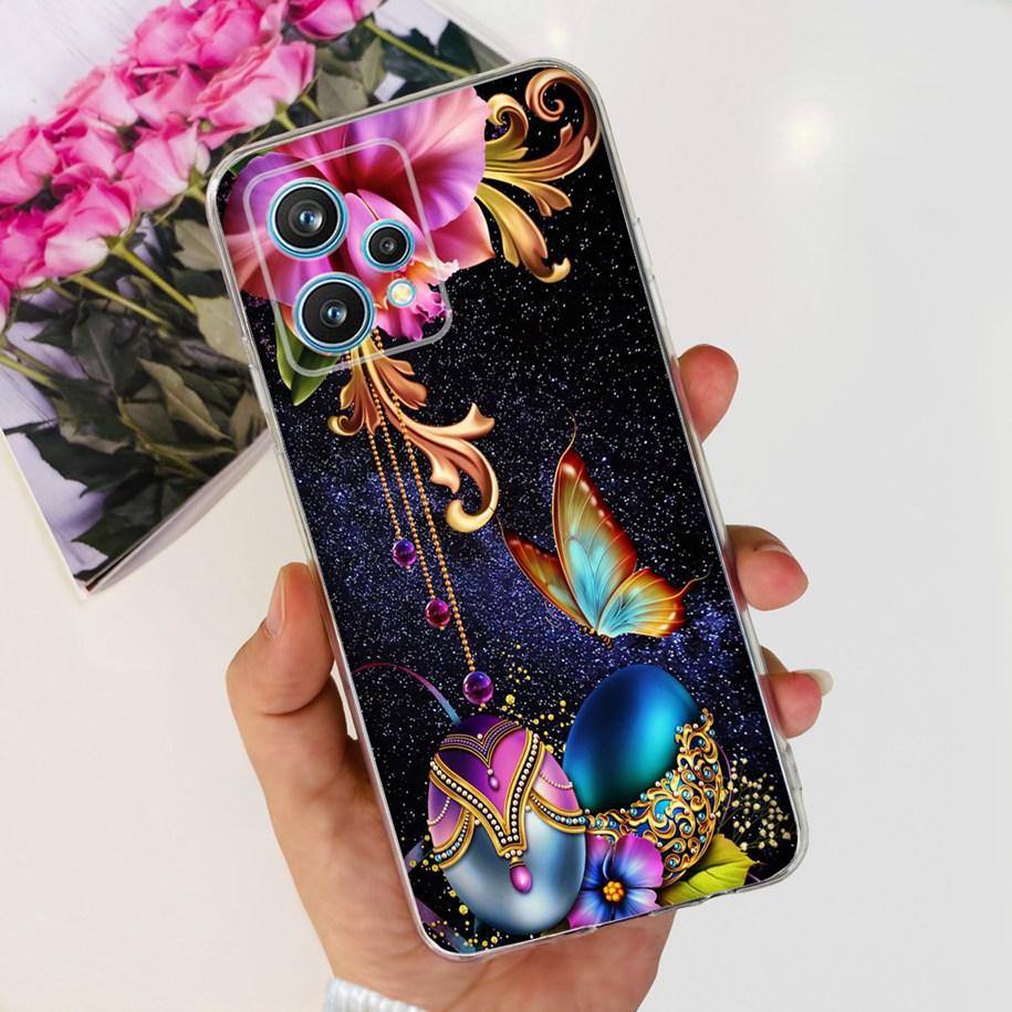 Чехол для OPPO Realme 9 Pro Plus 5G RMX3392 Модный силиконовый мягкий чехол с бабочкой для Realme 9 Pro+ Чехол Realme9 Ударопрочный Funda