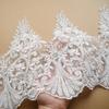 1 ярд/91 см Белое цветочное сетчатое кружево, аппликация, отделка, украшение для шитья свадебного платья
